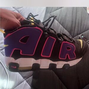 Nike Kids Black, Purple, and Pink Sneakers